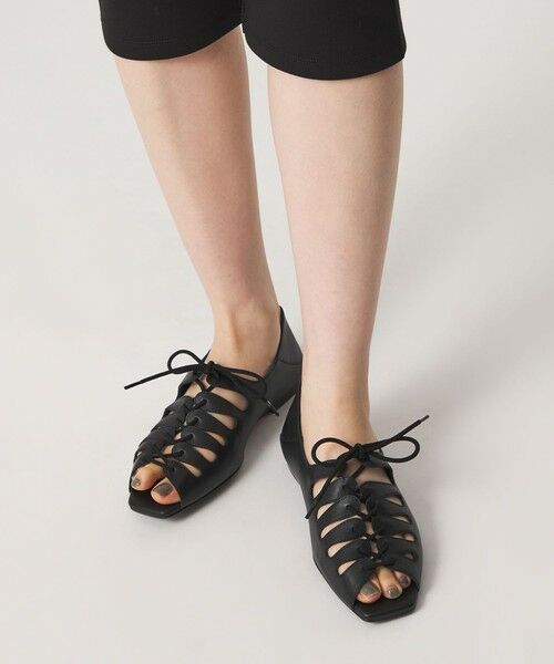 ODETTE E ODILE / オデット エ オディール フラットシューズ | ギリーオープントゥ フラット10↑ | 詳細16