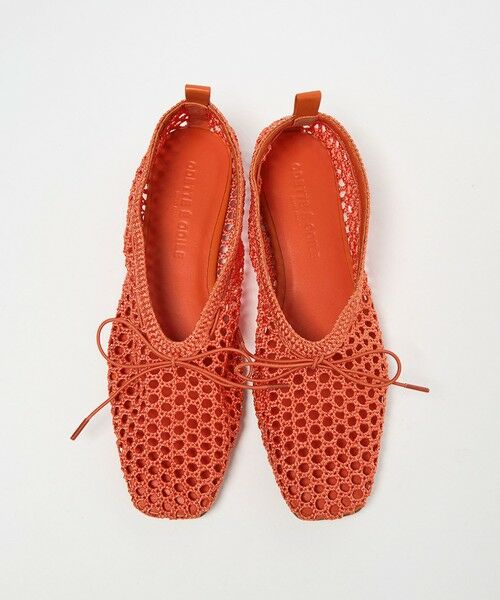 ODETTE E ODILE / オデット エ オディール バレエシューズ | ニットバレエ フラット10↑（ORANGE）