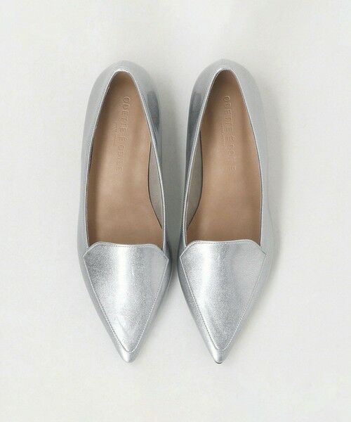 ODETTE E ODILE / オデット エ オディール フラットシューズ | R ポインテッドモカ フラット20◎↑（SILVER）