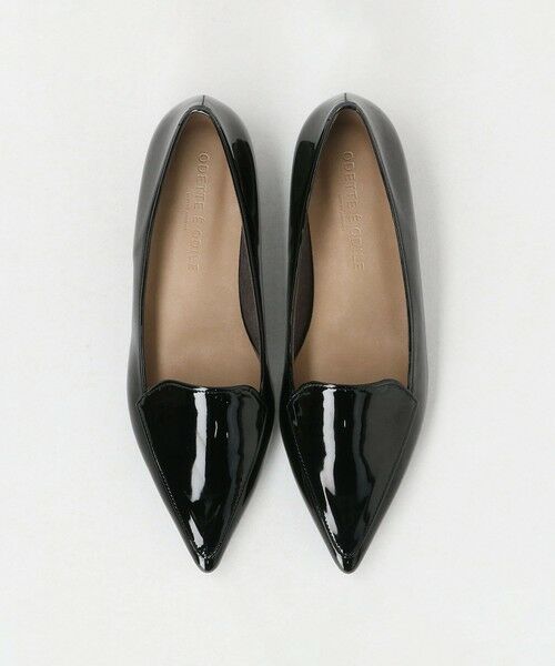 ODETTE E ODILE / オデット エ オディール フラットシューズ | R ポインテッドモカ フラット20◎↑（BLACK）