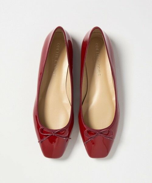 ODETTE E ODILE / オデット エ オディール バレエシューズ | 【WEB限定】R スクエアバレエフラット10◎■↑（RED）