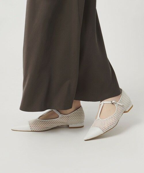 ODETTE E ODILE / オデット エ オディール フラットシューズ | シアーTストラップ フラット20↑ | 詳細2