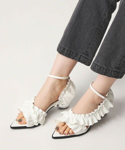 ODETTE E ODILE / オデット エ オディール サンダル | <SY> ポインテッドフリル サンダル50↑ | 詳細4