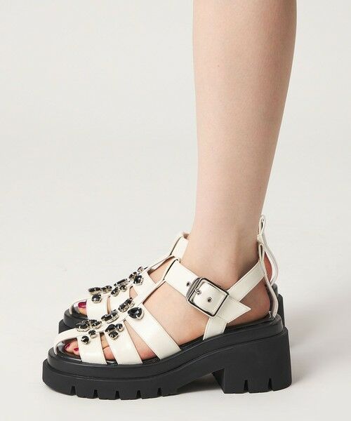 ODETTE E ODILE / オデット エ オディール サンダル | ＜SY＞ ビジューグルカ サンダル75↑ | 詳細4