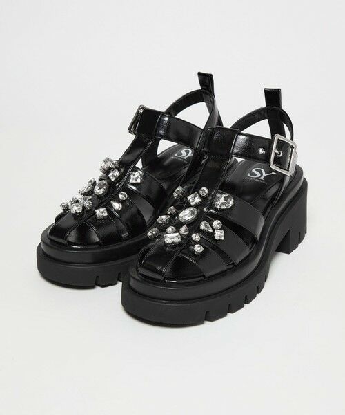 ODETTE E ODILE / オデット エ オディール サンダル | ＜SY＞ ビジューグルカ サンダル75↑ | 詳細5