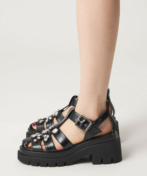 ODETTE E ODILE / オデット エ オディール サンダル | ＜SY＞ ビジューグルカ サンダル75↑ | 詳細14