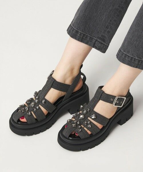 ODETTE E ODILE / オデット エ オディール サンダル | ＜SY＞ ビジューグルカ サンダル75↑ | 詳細18