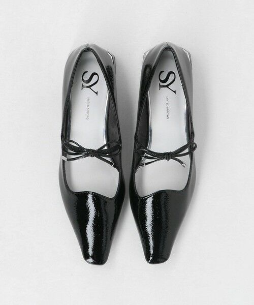 ODETTE E ODILE / オデット エ オディール フラットシューズ | ＜SY＞ウェーブカットリボン フラット25↑（BLACK）