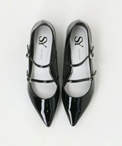 ODETTE E ODILE / オデット エ オディール フラットシューズ | ＜SY＞ ポインテッド ダブルストラップ フラット15↑