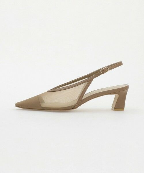 ODETTE E ODILE / オデット エ オディール パンプス | チュール バックベルト パンプス50↑（BEIGE）