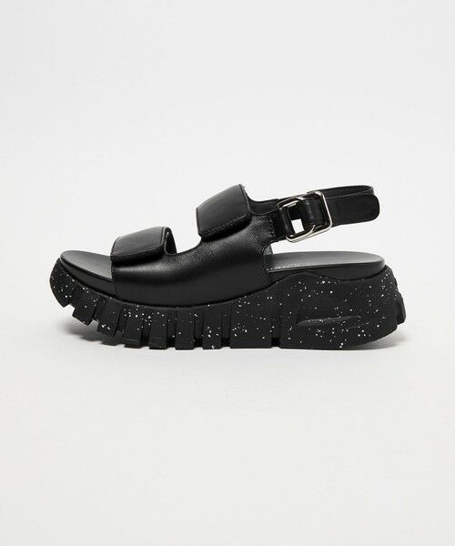 ODETTE E ODILE / オデット エ オディール サンダル | ヴィブラムベルクロ サンダル55（BLACK）