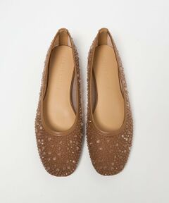 クリアビジューチュール フラット10↑