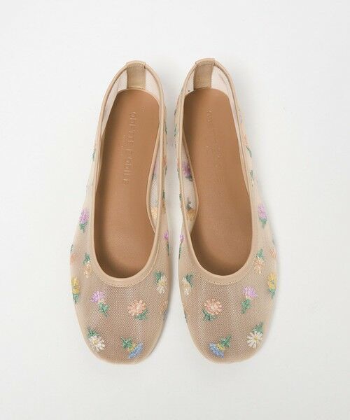 ODETTE E ODILE / オデット エ オディール フラットシューズ | フラワーチュール フラット10↑（BEIGE）
