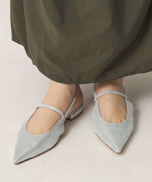 ODETTE E ODILE / オデット エ オディール フラットシューズ | ポインテッド ナロー ストラップ バックベルト フラット20↑ | 詳細3