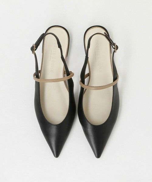 ODETTE E ODILE / オデット エ オディール フラットシューズ | ポインテッド ナロー ストラップ バックベルト フラット20↑ | 詳細4