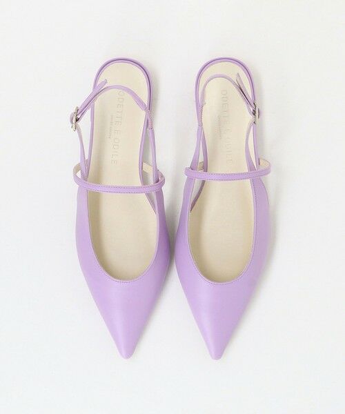 ODETTE E ODILE / オデット エ オディール フラットシューズ | ポインテッド ナロー ストラップ バックベルト フラット20↑ | 詳細8