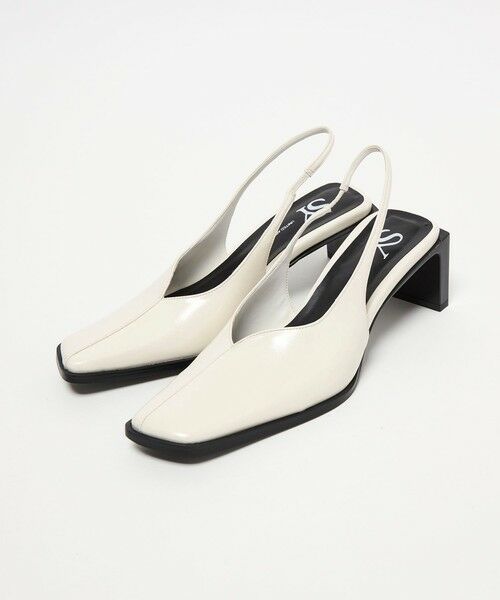 ODETTE E ODILE / オデット エ オディール パンプス | ＜SY＞ スクエアエッジヒールバックベルト パンプス55↑ | 詳細1