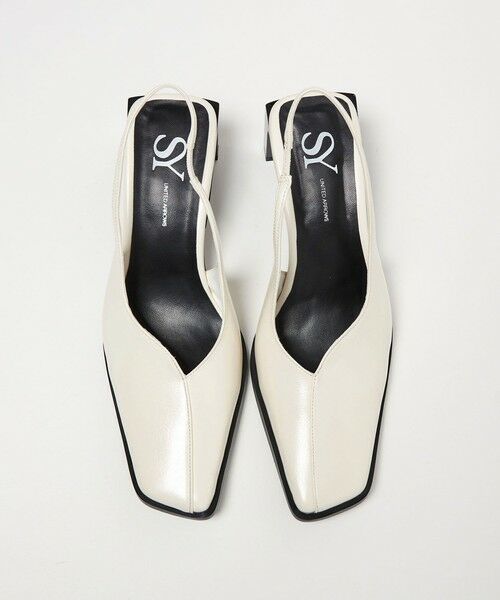 ODETTE E ODILE / オデット エ オディール パンプス | ＜SY＞ スクエアエッジヒールバックベルト パンプス55↑ | 詳細2