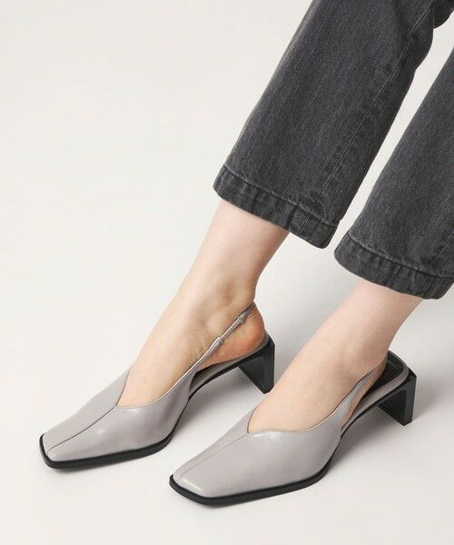 ODETTE E ODILE / オデット エ オディール パンプス | ＜SY＞ スクエアエッジヒールバックベルト パンプス55↑ | 詳細17