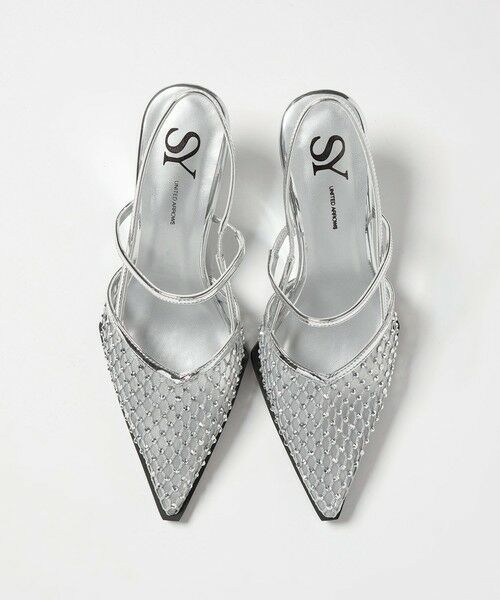 ODETTE E ODILE / オデット エ オディール サンダル | ＜SY＞ ポインテッド ビジュー ウェッジ バックベルト サンダル60↑ | 詳細2