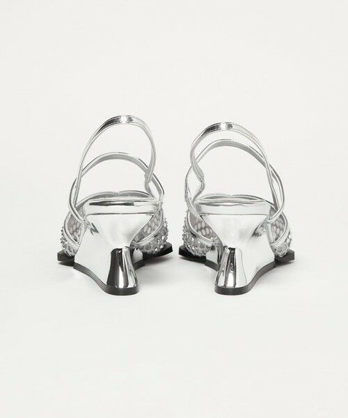 ODETTE E ODILE / オデット エ オディール サンダル | ＜SY＞ ポインテッド ビジュー ウェッジ バックベルト サンダル60↑ | 詳細4