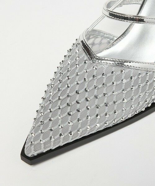 ODETTE E ODILE / オデット エ オディール サンダル | ＜SY＞ ポインテッド ビジュー ウェッジ バックベルト サンダル60↑ | 詳細7