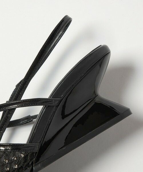 ODETTE E ODILE / オデット エ オディール サンダル | ＜SY＞ ポインテッド ビジュー ウェッジ バックベルト サンダル60↑ | 詳細12