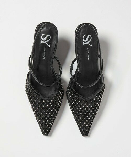 ODETTE E ODILE / オデット エ オディール サンダル | ＜SY＞ ポインテッド ビジュー ウェッジ バックベルト サンダル60↑ | 詳細10