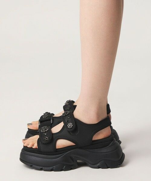 ODETTE E ODILE / オデット エ オディール サンダル | ＜SY＞ ネオプレーンビジュー サンダル75 | 詳細4