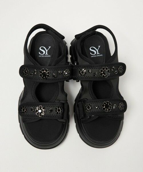 ODETTE E ODILE / オデット エ オディール サンダル | ＜SY＞ ネオプレーンビジュー サンダル75 | 詳細1