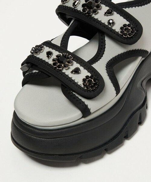 ODETTE E ODILE / オデット エ オディール サンダル | ＜SY＞ ネオプレーンビジュー サンダル75 | 詳細6