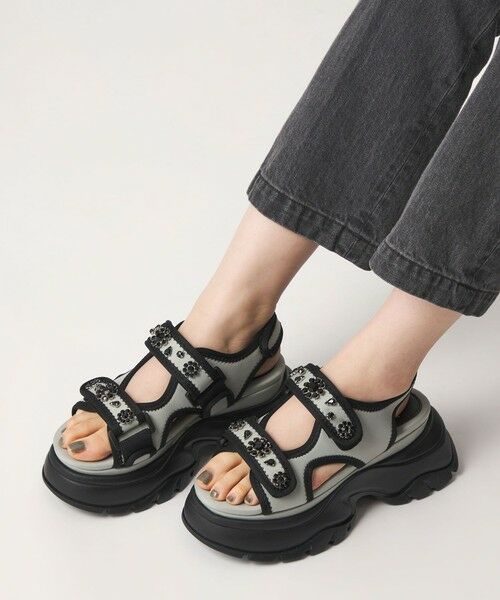 ODETTE E ODILE / オデット エ オディール サンダル | ＜SY＞ ネオプレーンビジュー サンダル75 | 詳細8