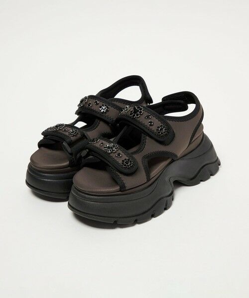 ODETTE E ODILE / オデット エ オディール サンダル | ＜SY＞ ネオプレーンビジュー サンダル75 | 詳細9