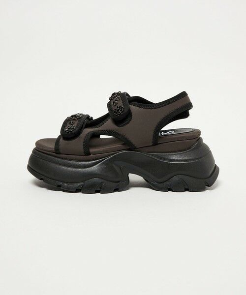 ODETTE E ODILE / オデット エ オディール サンダル | ＜SY＞ ネオプレーンビジュー サンダル75（DK.BROWN）