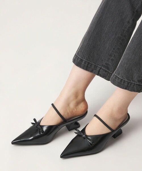 ODETTE E ODILE / オデット エ オディール サンダル | ＜SY＞ シェイプヒールリボンミュール サンダル50↑ | 詳細9