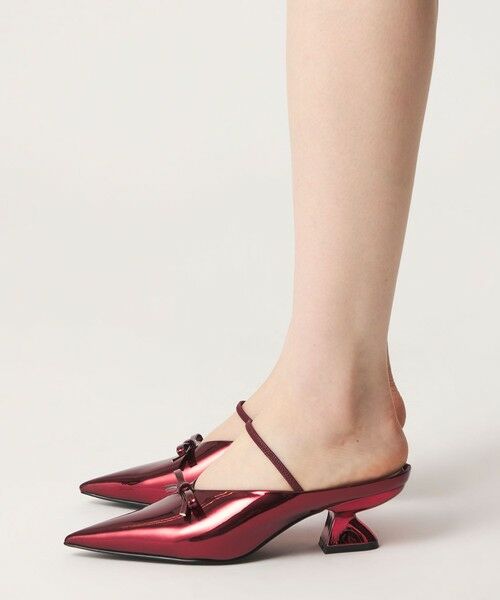 ODETTE E ODILE / オデット エ オディール サンダル | ＜SY＞ シェイプヒールリボンミュール サンダル50↑ | 詳細13