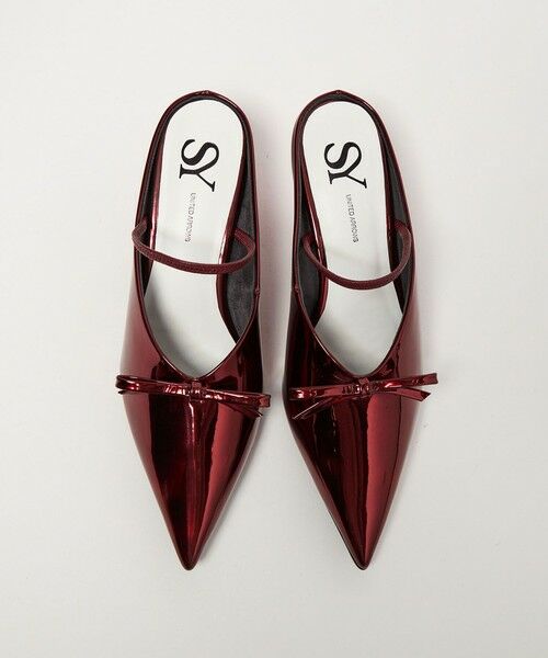 ODETTE E ODILE / オデット エ オディール サンダル | ＜SY＞ シェイプヒールリボンミュール サンダル50↑ | 詳細10