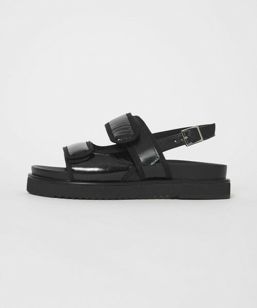 ODETTE E ODILE / オデット エ オディール サンダル | ベルクロクッション サンダル25（BLACK）