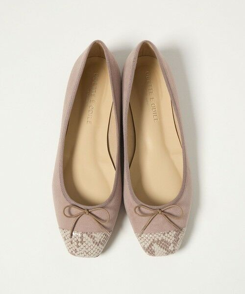 ODETTE E ODILE / オデット エ オディール バレエシューズ | 【WEB限定】バレエコンビ スクエアフラット10↑（BEIGE）
