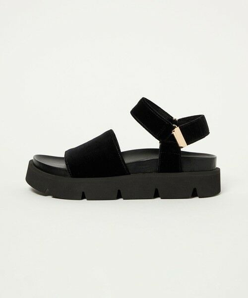 ODETTE E ODILE / オデット エ オディール サンダル | ベルクロメタルティップ サンダル30（BLACK）