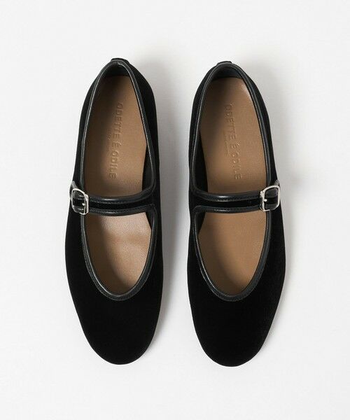 ODETTE E ODILE / オデット エ オディール フラットシューズ | メリージェーンソフト フラット10↑(BLACK)
