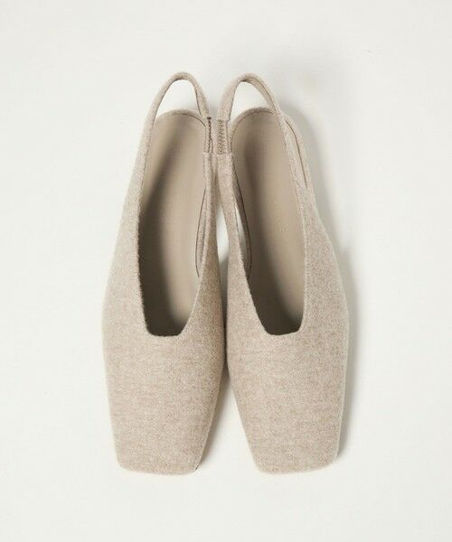 ODETTE E ODILE / オデット エ オディール フラットシューズ | スクエア バックベルト フラット20↑(BEIGE)