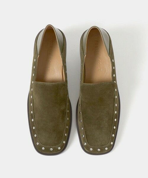 ODETTE E ODILE / オデット エ オディール フラットシューズ | スタッズモカ フラット30↑(OLIVE)