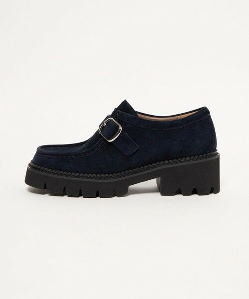 ODETTE E ODILE / オデット エ オディール フラットシューズ | チロリアンベルト フラット55↑（NAVY）