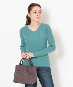 OFUON / オフオン ニット・セーター | Vネックリブニット