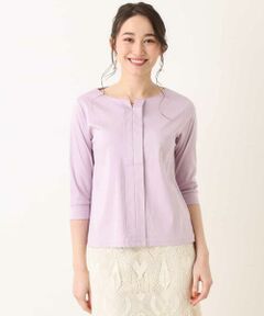 OFUON / オフオン カットソー | 【洗濯機で洗える】バーチャーム付カットソー