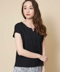 OFUON / オフオン シャツ・ブラウス | 【洗える】メタルチャーム付トップス