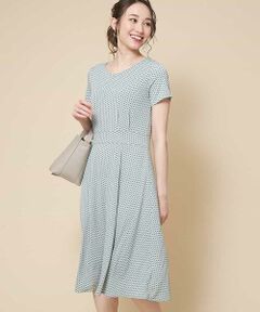 OFUON / オフオン ロング・マキシ丈ワンピース | 【洗濯機で洗える/WEB限定カラー】ジャージープリントワンピース