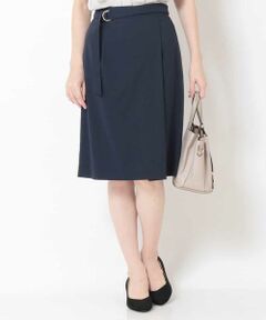 OFUON / オフオン ミニ・ひざ丈スカート | 【洗える】サマーハイパーラップ風タイトスカート