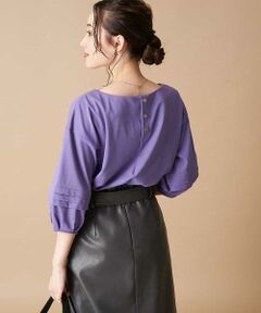 【洗える】【ロングシーズン対応】デザインボリュームスリーブカットソー